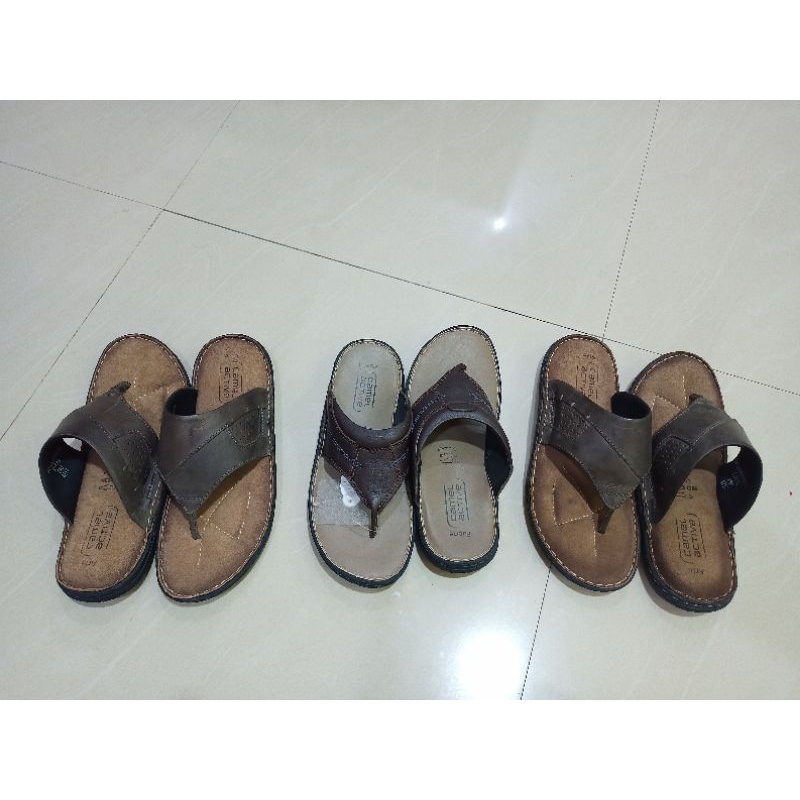 SANDAL KULIT ORIGINAL CAMEL