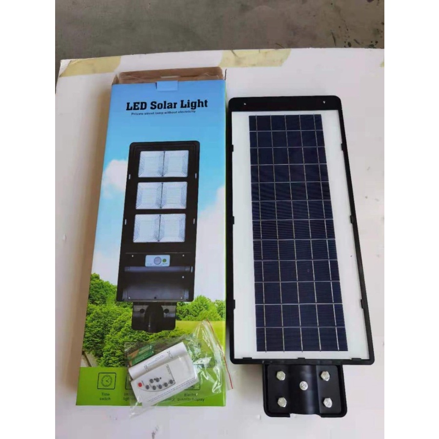 Lampu jalan PJU 150 watt led solar Panel 150W REMOTE Sorot Outdoor