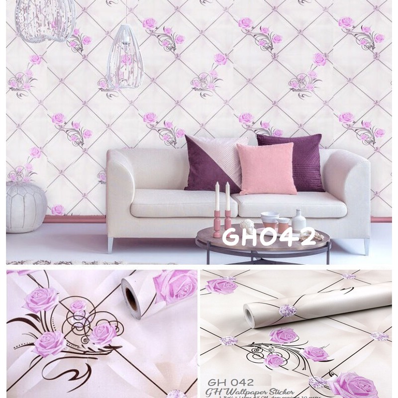 Wallpaper Dinding Wallpaper Aestetic  Wallstiker kamar tidur Wallpaper ruang tamu GH Multifungsi 45Cm X- 10M