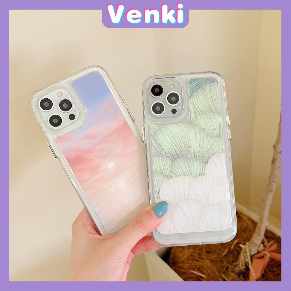 iPhone Case Silicone Soft Case Clear Case Thickened Shockproof Protection Camera Sunset Flower Compatible For iPhone 11 iPhone 13 Pro Max iPhone 12 Pro Max iPhone 7 Plus iPhone xr