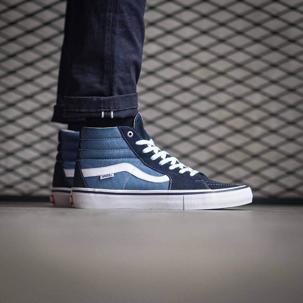 vans sk8 hi pro navy