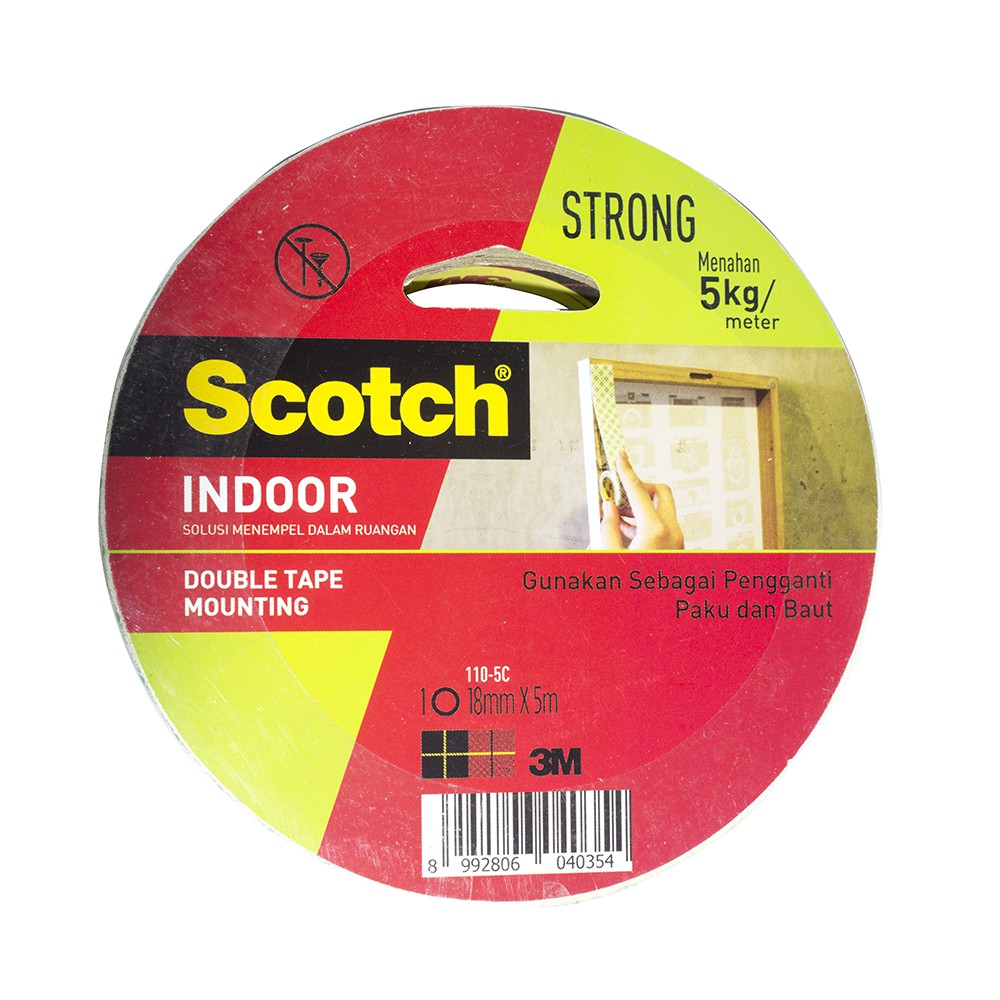 Mounting Double Tape Size 18 mm x 5m 3M Scotch 110-5c