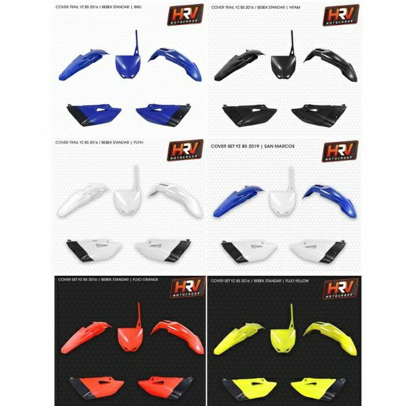 BODY SET YZ 85 NEW BODY SET YZ 85 COVER BODY YZ 85 NEW GTX