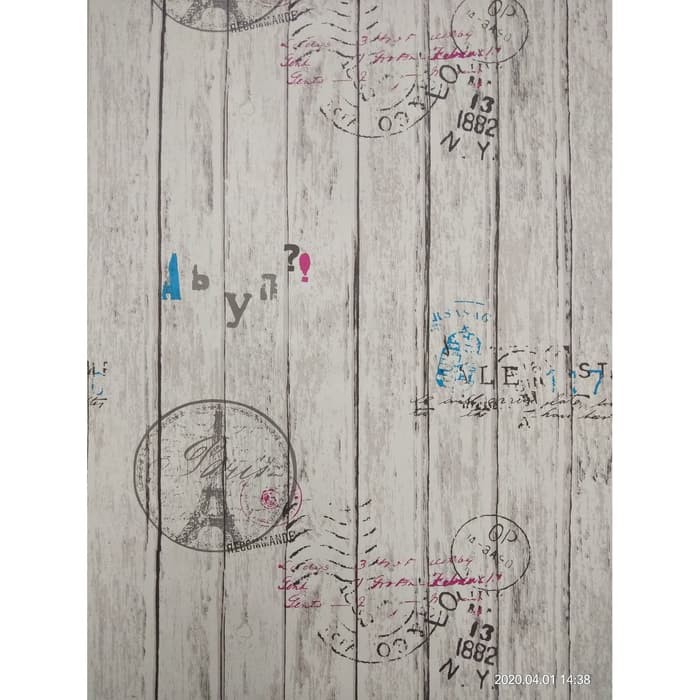 Wallpaper Dinding Motif Kayu Buram Ukuran Panjang 10Meter x Lebar 45CM