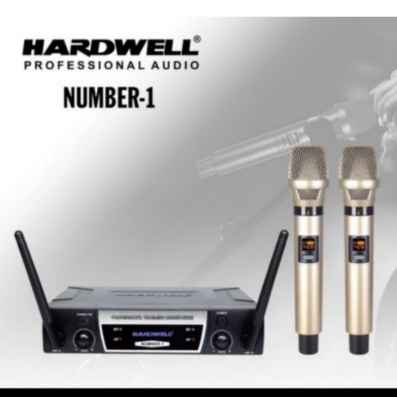 MIC WIRELESS HARDWELL NUMBER-1 2MIC HANDHELD ORIGINAL HARDWELL NUMBER-1