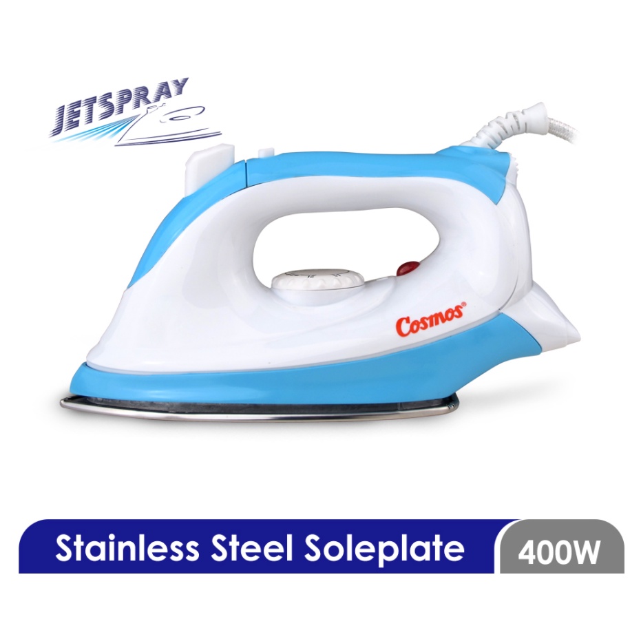 Setrika Listrik Stainless Steel Jetspray - Electric Iron Cosmos CIS 438