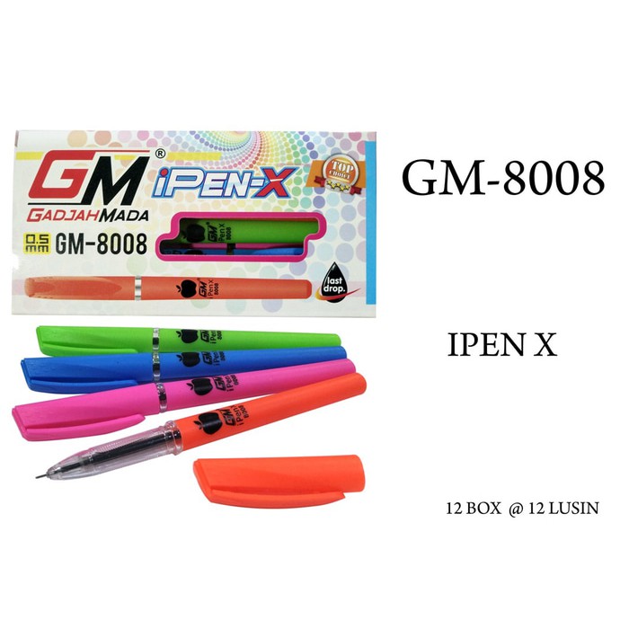 

12 psc pulpen ipen X gel ink 0.38mm