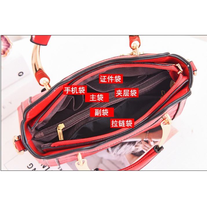 JK 715 1KG MUAT 2PCS TAS SELEMPANG WANITA FASHION IMPORT Y9011