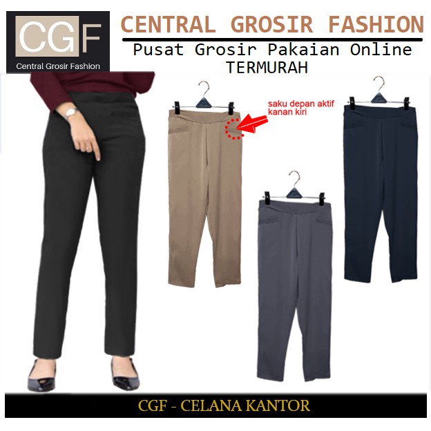 Celana Kantor Kantong Depan - Central Grosir Fashion (CGF) - Ukuran L-XXL - Matt Ferrari