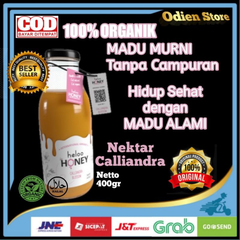 

Madu Murni Asli Madu Herbal Alami Organik 100% Asli Murni Pure Raw Honey Nektar Calliandra 400gr