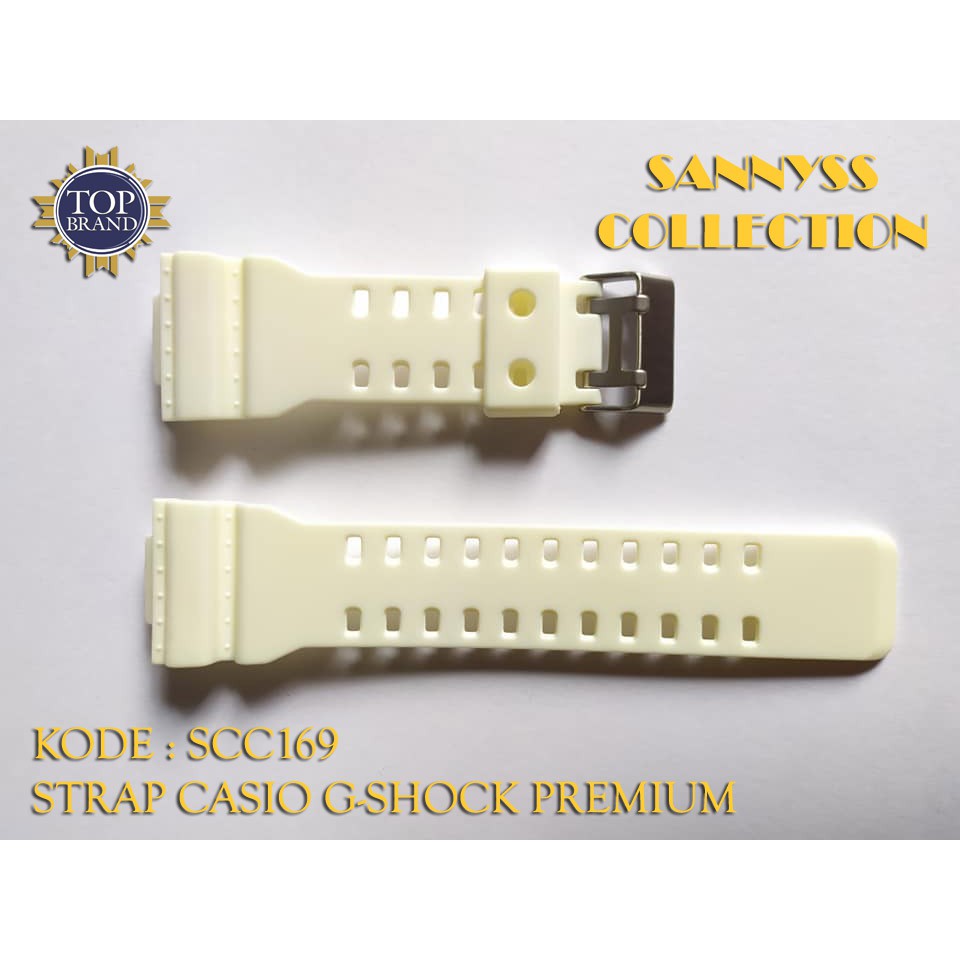 STRAP TALI JAM CASIO GSHOCK G-SHOCK RUBBER PREMIUM PUTIH