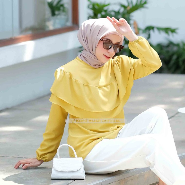 Koyu Hijab Baju Atasan Volla Top Premium Anti Nerawang