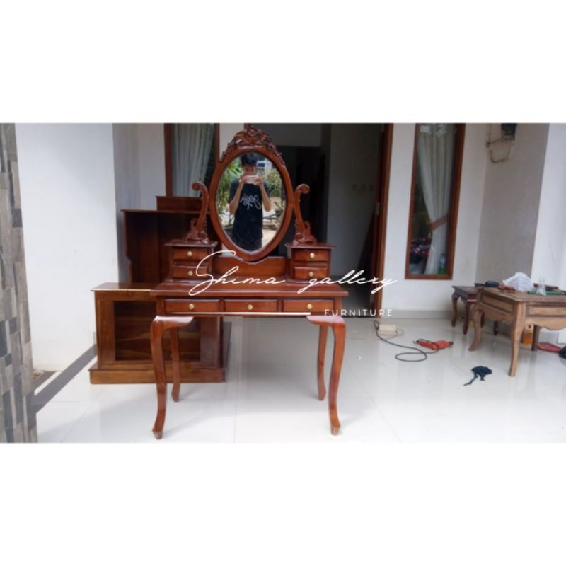 Jual Meja Rias Kartini Meja Rias Kayu Jati Shopee Indonesia