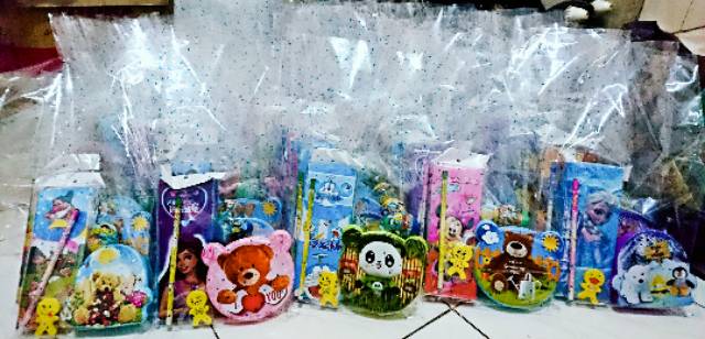 Souvenir Ulang tahun / ULTAH anak paket murah dan Hemat