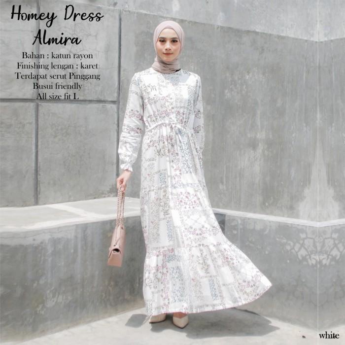 baju gamis wanita terbaru 2021 lebaran