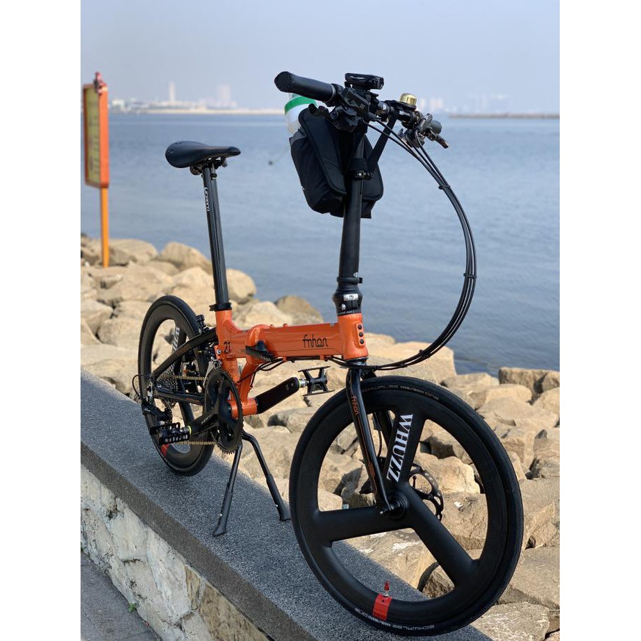 Sepeda Lipat Fnhon Blast Orange Black