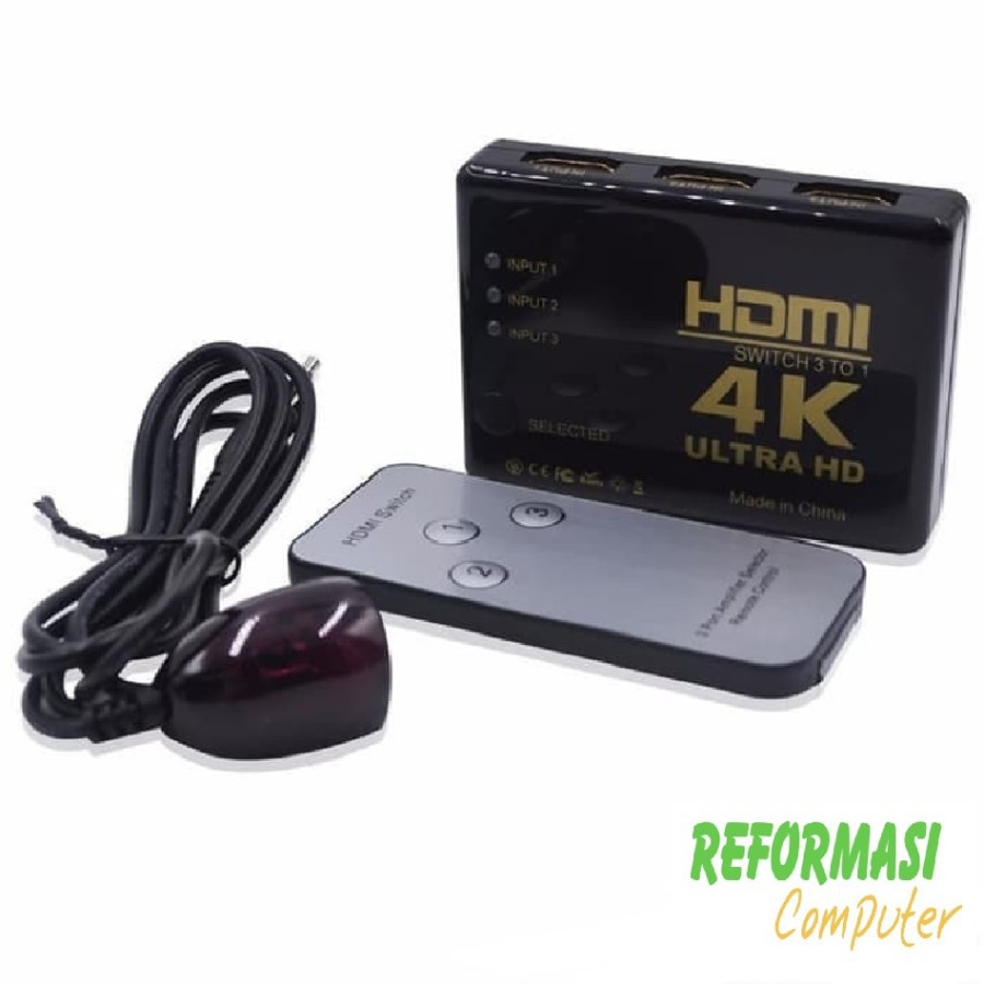 HDMI switch 3 port full HD 1080P remote