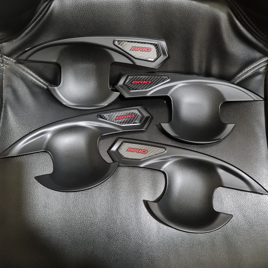 OUTER MANGKOK PINTU HITAM DOFF PELINDUNG GAGANG PINTU HONDA BRIO