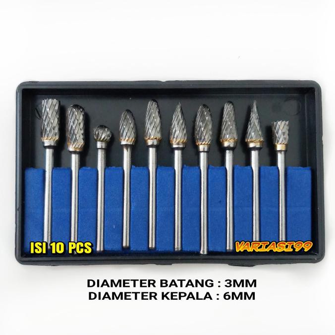 ✅Sale MATA BOR TUNER TUNNER CUNER BESI KAYU MINI DIE GRINDER SET 10PCS