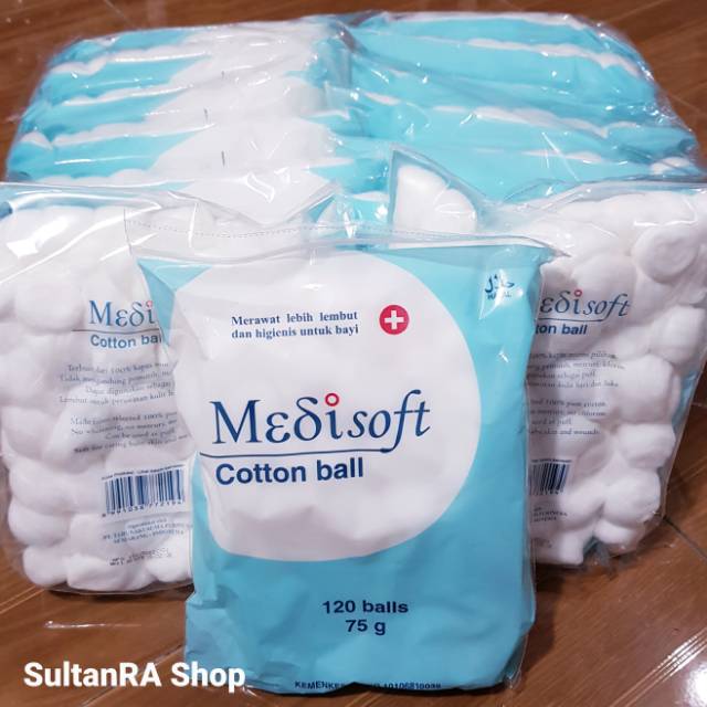 Kapas Medisoft Cotton Ball 120 Balls / Dodo 100 Ball Kapas Lembut Bayi / Kapas Bulat