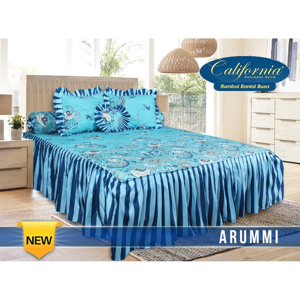 SPREI CALIFORNIA RUMBAI ARUMMI No.1 KING 180 SEPRAI BATIK MOTIF IKAN