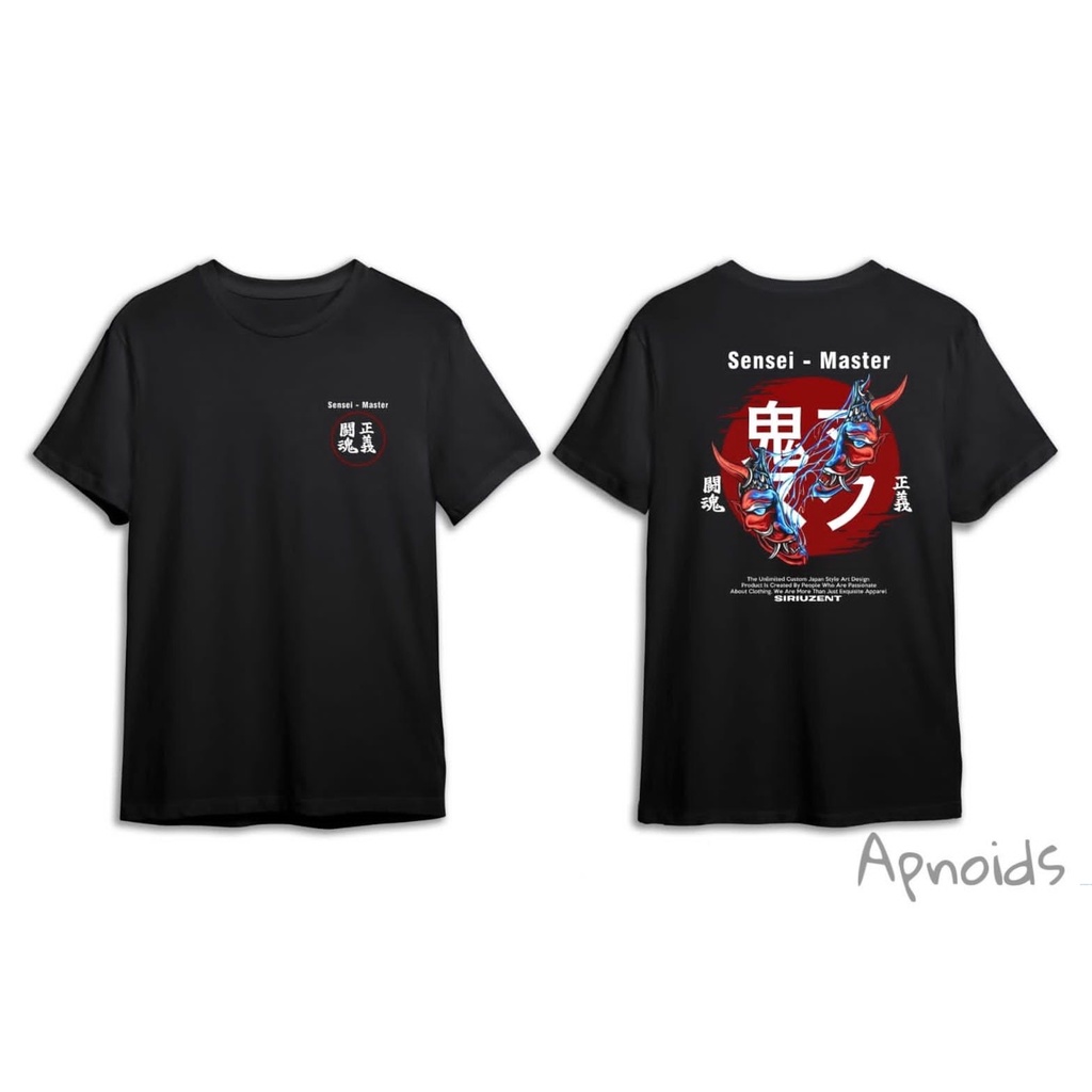 Kaos Sensei / Kaos Distro Unisex Pria Wanita Origanal Sablon Good Premium/ Kaos Santai OverSize Jumbo Murah