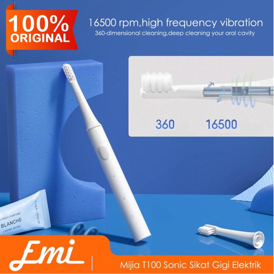 Mijia T100 Sonic Sikat Gigi Elektrik Toothbrush Tooth