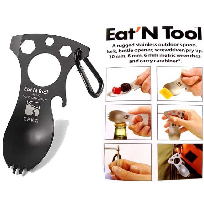 Eat N Tool / Alat Makan Sendok Garpu Serbaguna Outdoor Eat N Tool CRKT