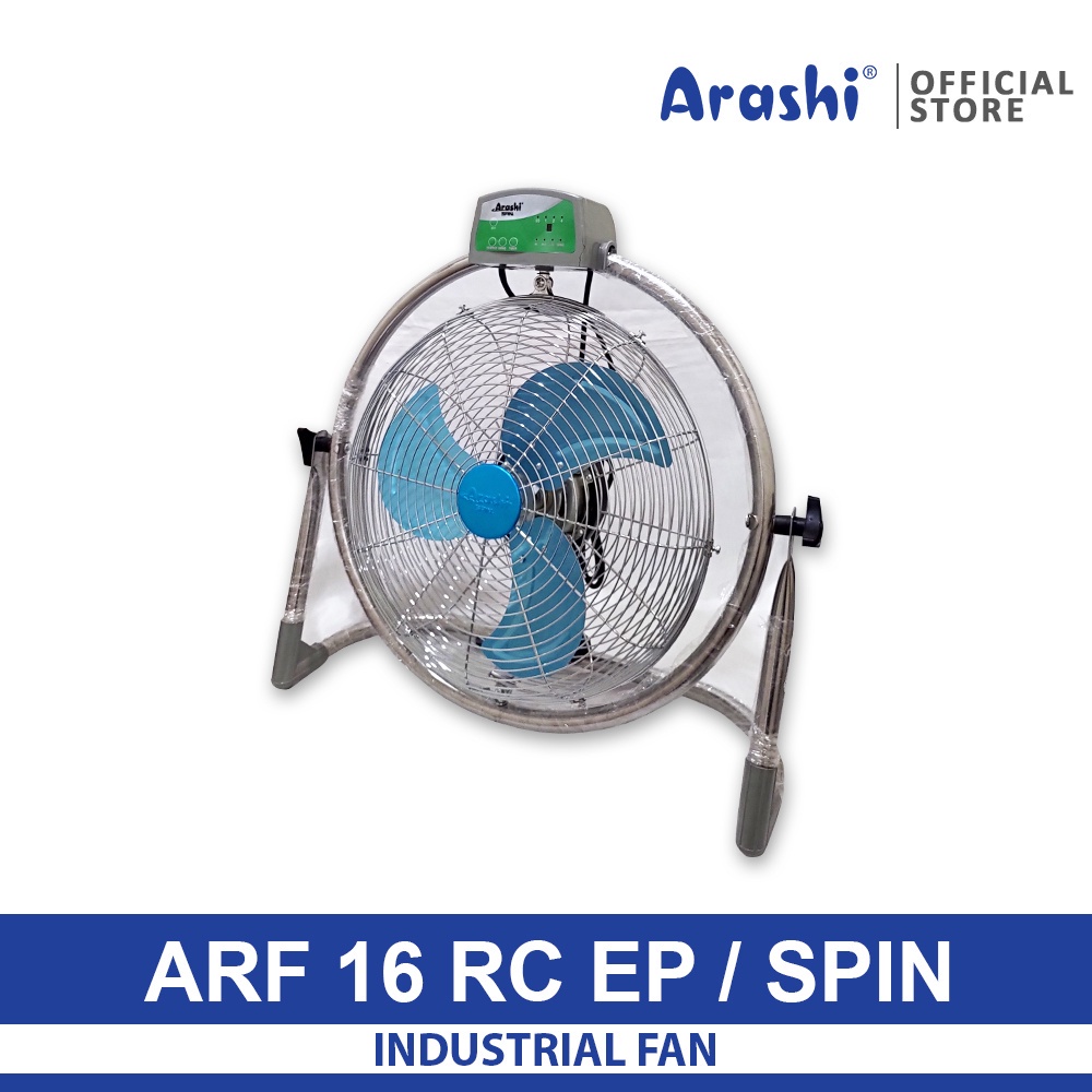 ARASHI Kipas Angin Lantai 16 Inch Remote SPIN - Garansi 1 Tahun