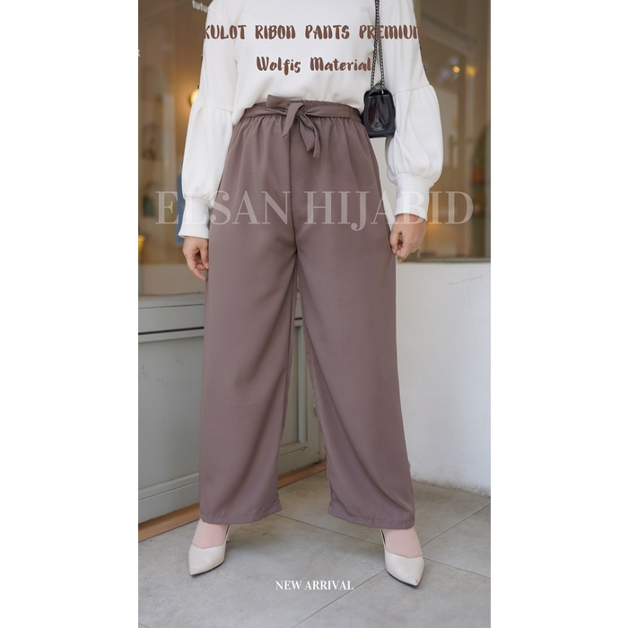 KULOT RIBON PANTS PREMIUM/ CELANA KULOT / KULIT WOLFIS