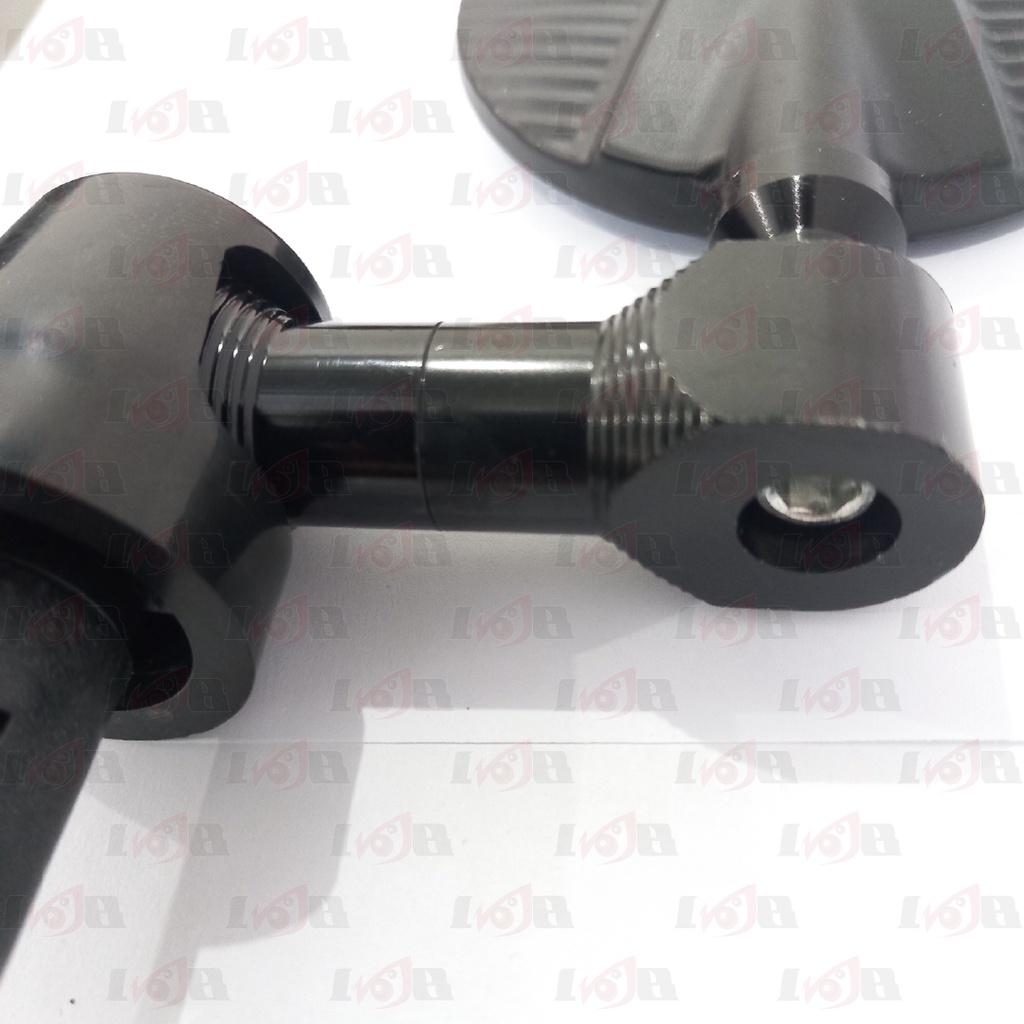 Spion Bandul Jalu Stang Besi Hitam Ring CnC Motor Universal Model Bulat PNP