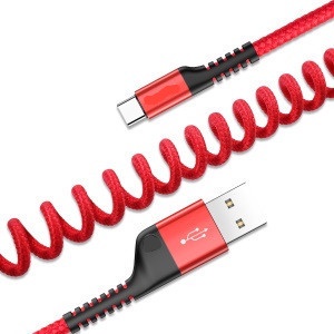 HK CA-D21 Kabel Data Spring Flexible Micro | Type-C | Lightning 2.4A