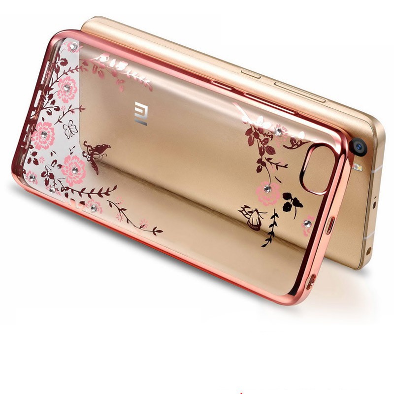 Case Xiaomi Max 2 Mix Mi 6 5 5S Plus Redmi 3 Pro 6A 6 Pro Mi A1 5X 6X 8 SE Mix 2S Case Flower Diamon