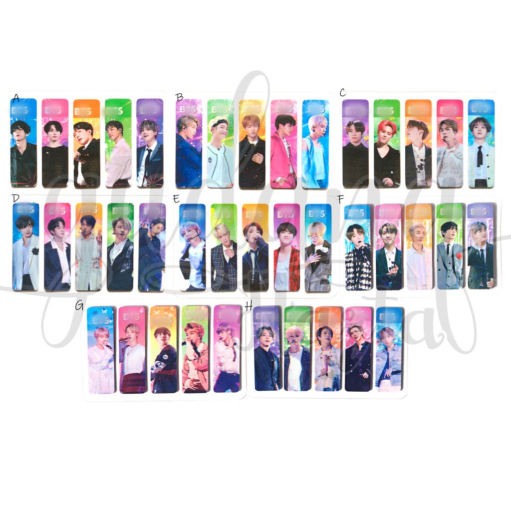 Sticky Notes Korea Boyband Ganteng KPOP Plastik Memo Pembatas Buku GH 301181