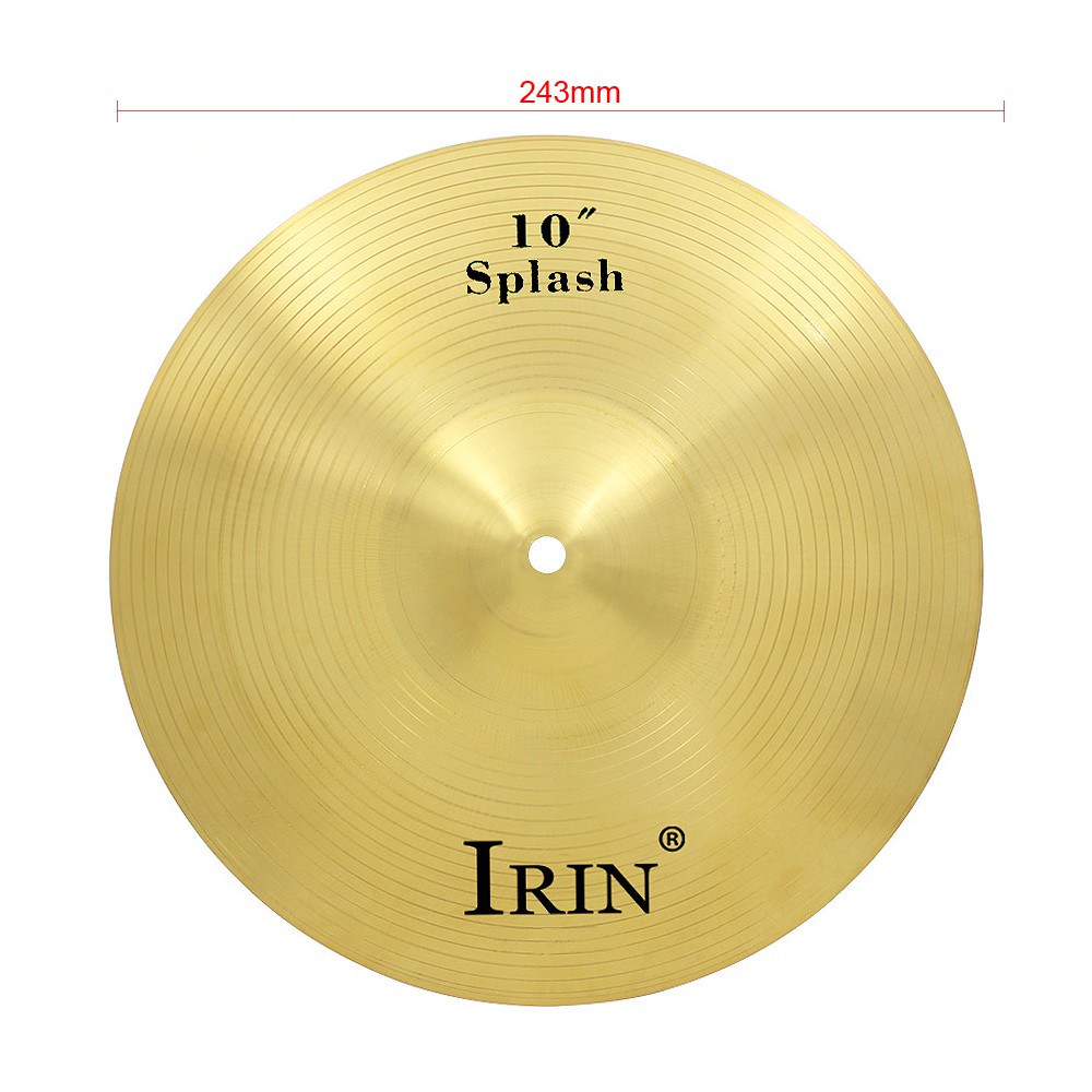 Cymbal Drum Bahan Kuningan Alloy Ukuran 10 Inci