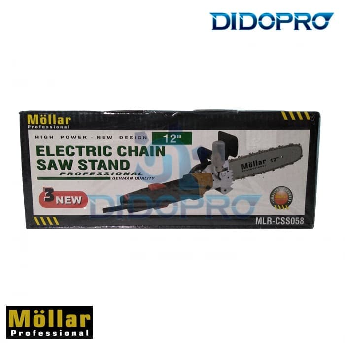 MOLLAR ADAPTOR MINI CHAINSAW MESIN GERINDA - DUDUKAN CHAIN SAW STAND / Chainsaw Stand Mini Adaptor Gerinda Dudukan Chain saw Mesin Gerinda Mollar CSS058 12 inch