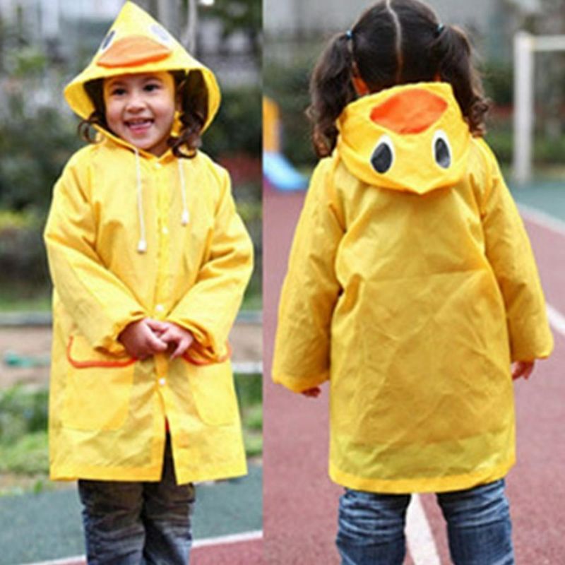 ~ PIYOSHI08 ~ Jas Hujan Anak Balita Funny Raincoat Karakter Lucu Jubah Lengan EVA 2-5 Tahun MA15