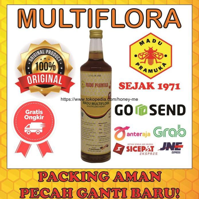 

MADU ASLI MULTIFLORA 650ML MADU PRAMUKA ALAMI