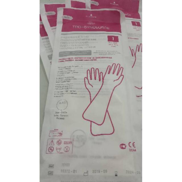 Latex surgeons gloves / sarung tangan bedah / sampai siku / obgyn / troge gynosurge