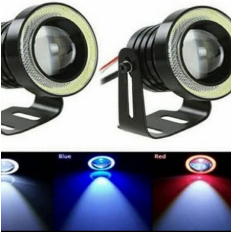 Lampu Fog Lam Mobil Vios gen2 Angel Eys 89mm Universal