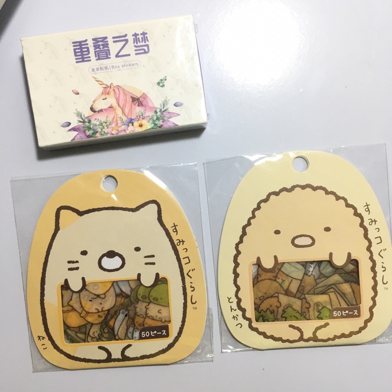 

Sticker transparent box unicorn sumikko gurashi