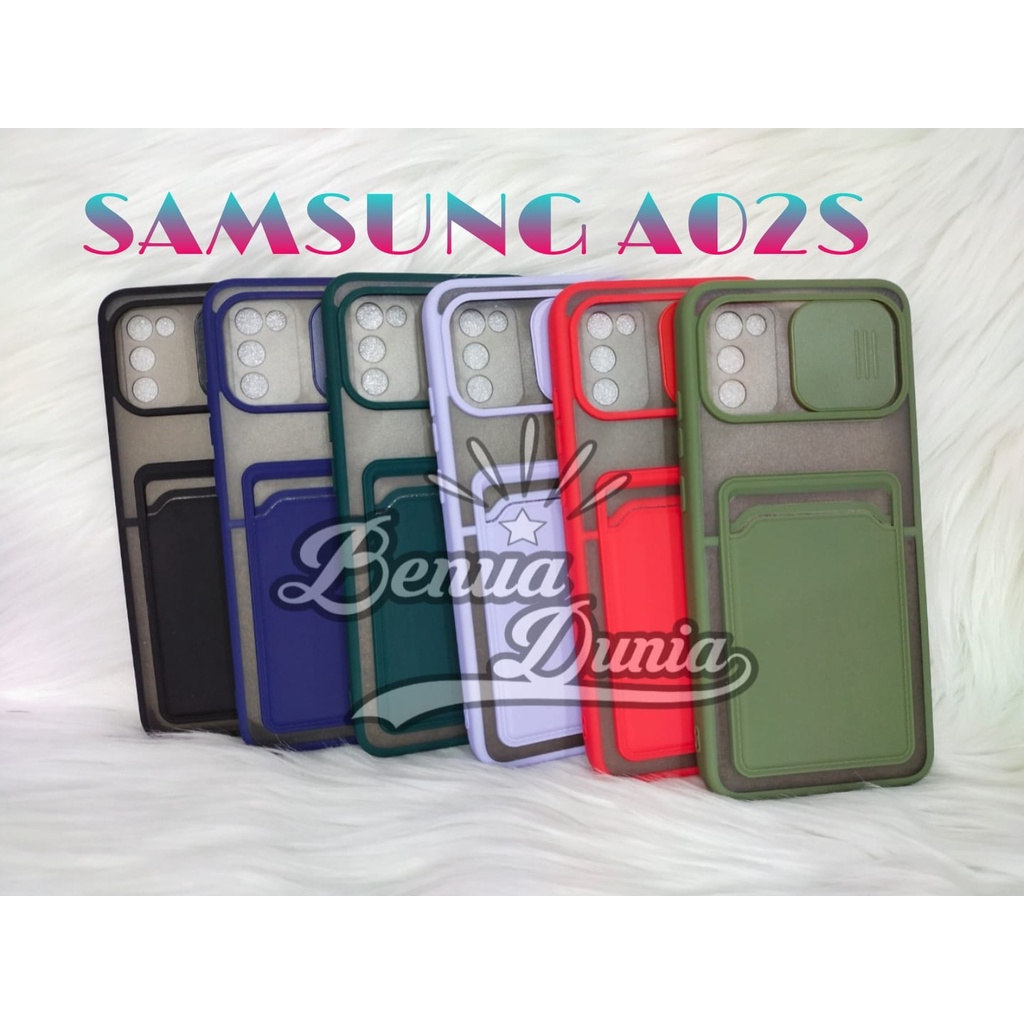 SAMSUNG A02S -SAMSUNG A03S / CASE SLEDING PLUS SLOT CARD PELINDUNG KAMERA SAMSUNG A02S -SAMSUNG A03S - BD