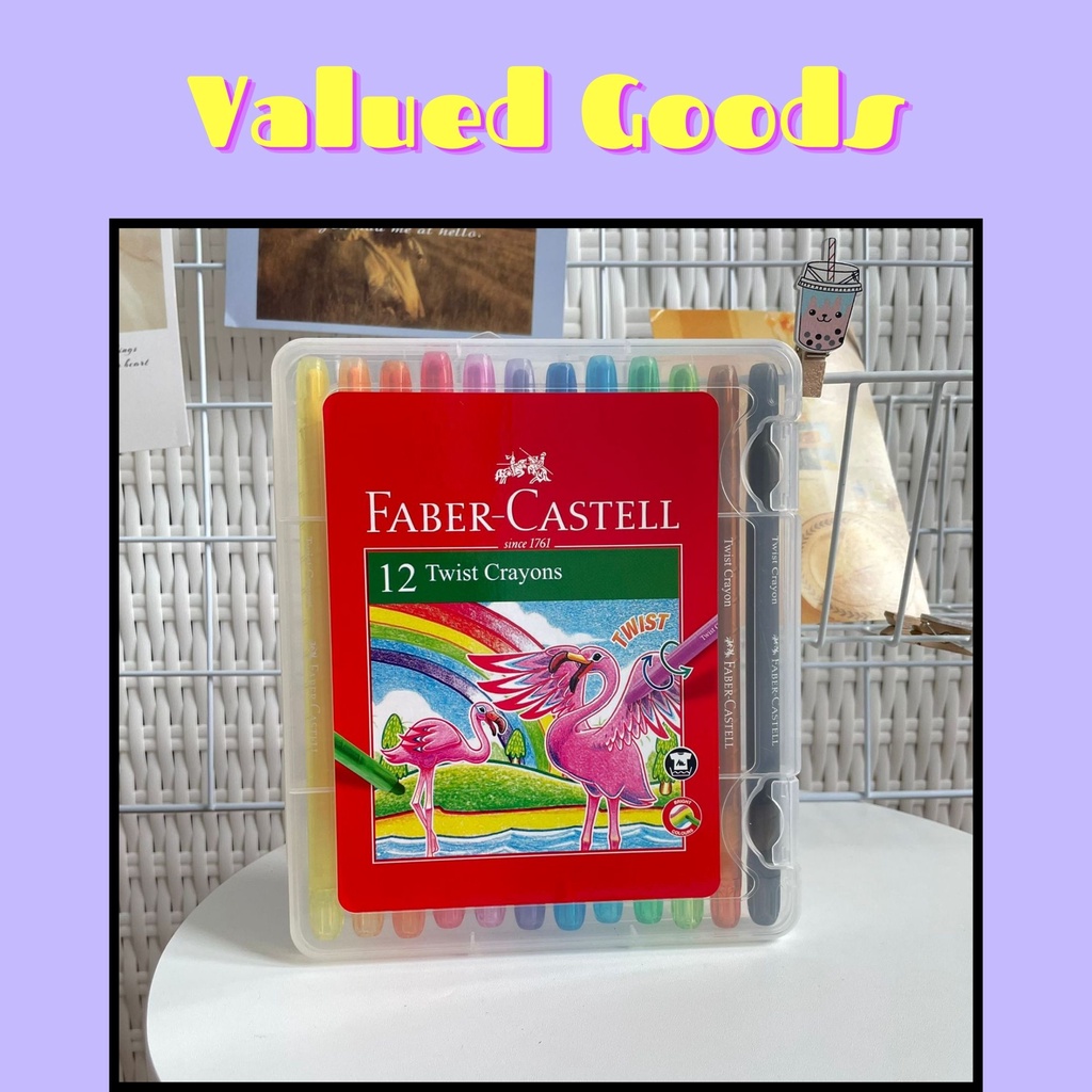 

Isi 12 Pcs 1 Set Twist Crayon Faber Castell - WARNA WARNI OFFICIAL ORIGINAL - menggambar krayon lucu pen gambar lukis unik alat tulis hadiah anak sekolah & kantor stationery cute karakter kartun bagus