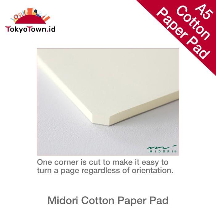 

Midori Memo MD Paper Pad Cotton A5, Plain