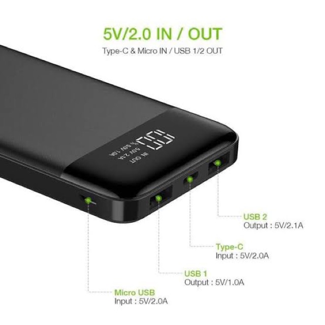 POWERBANK VEGER X101 ULTIMATE 10000mah 2.1A