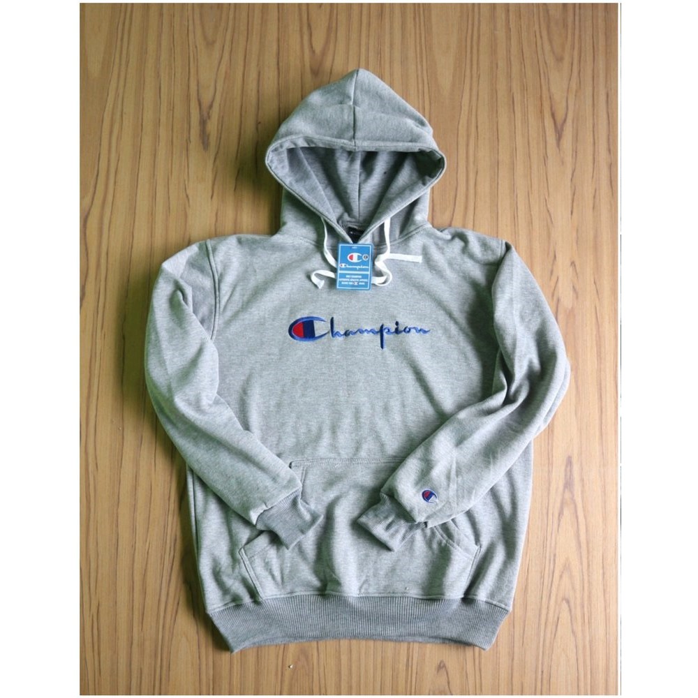 Hoodie Sweater Champion bordir pria/wanita