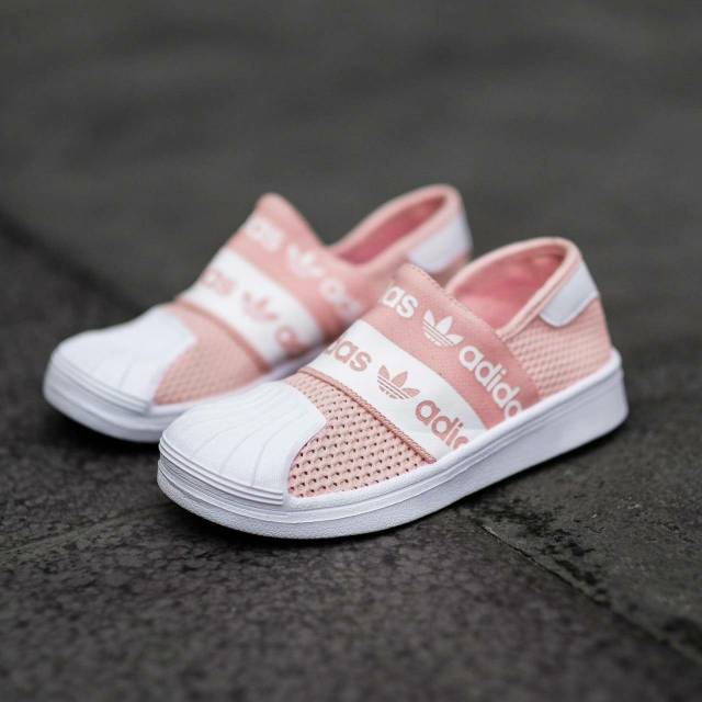 adidas superstar kids pink