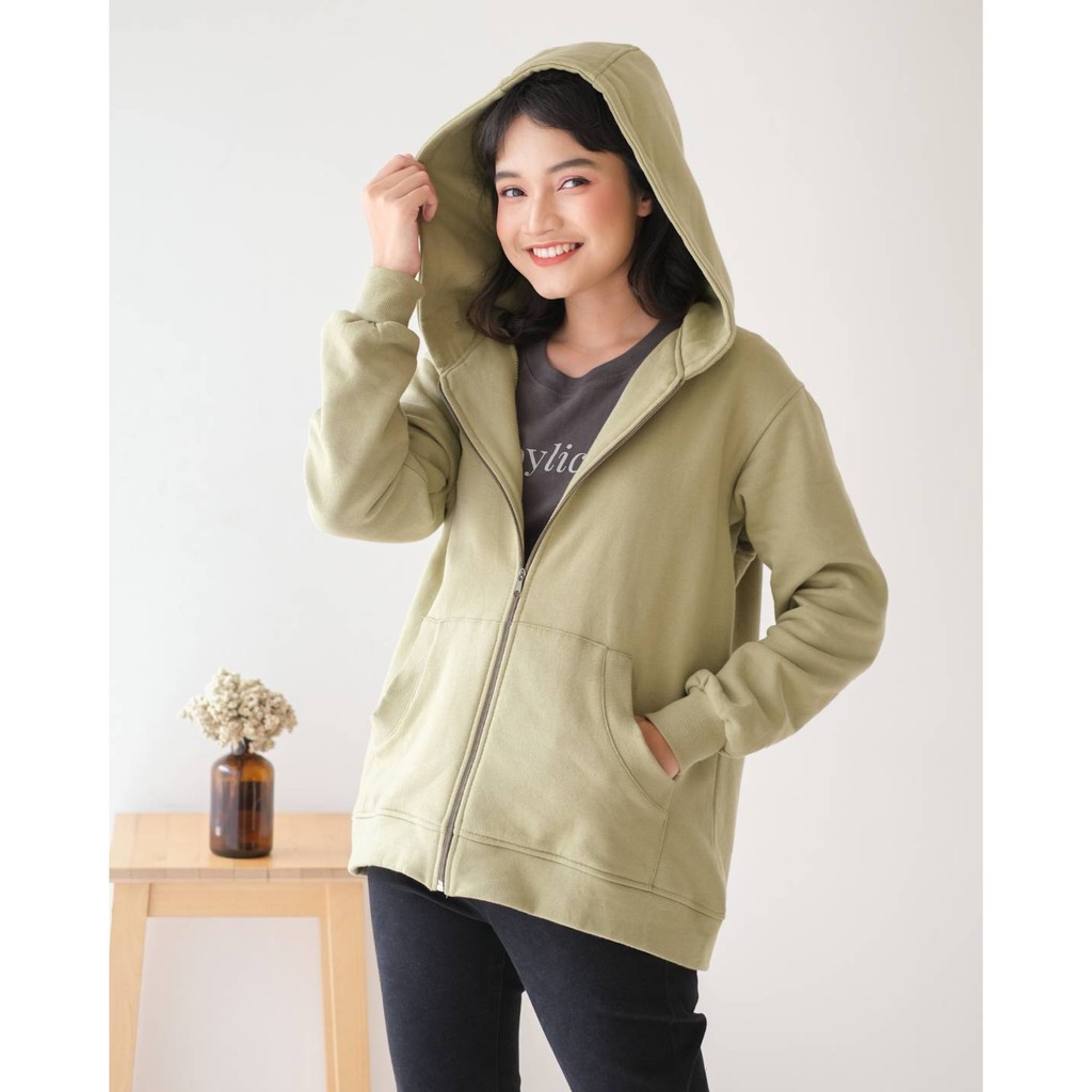 Myrubylicious REABETSOE HOODED JACKET-OLIVE GREEN