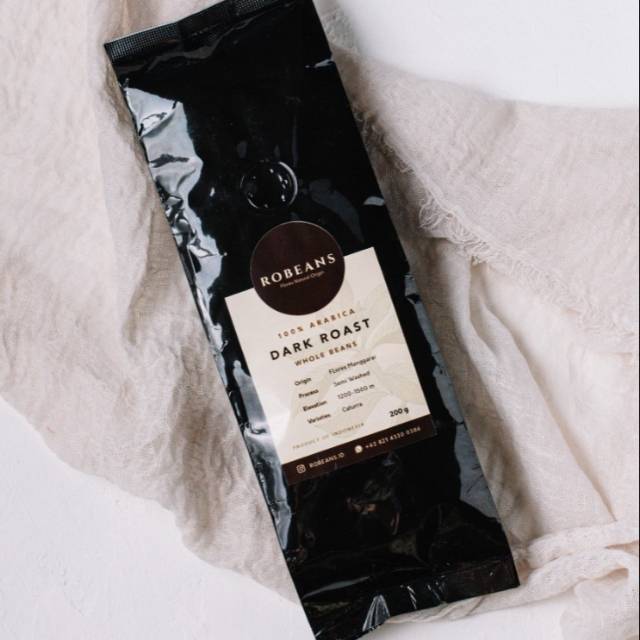 

Kopi Arabika Flores Manggarai Premium Dark Roast | semi.washed 200g Robeans