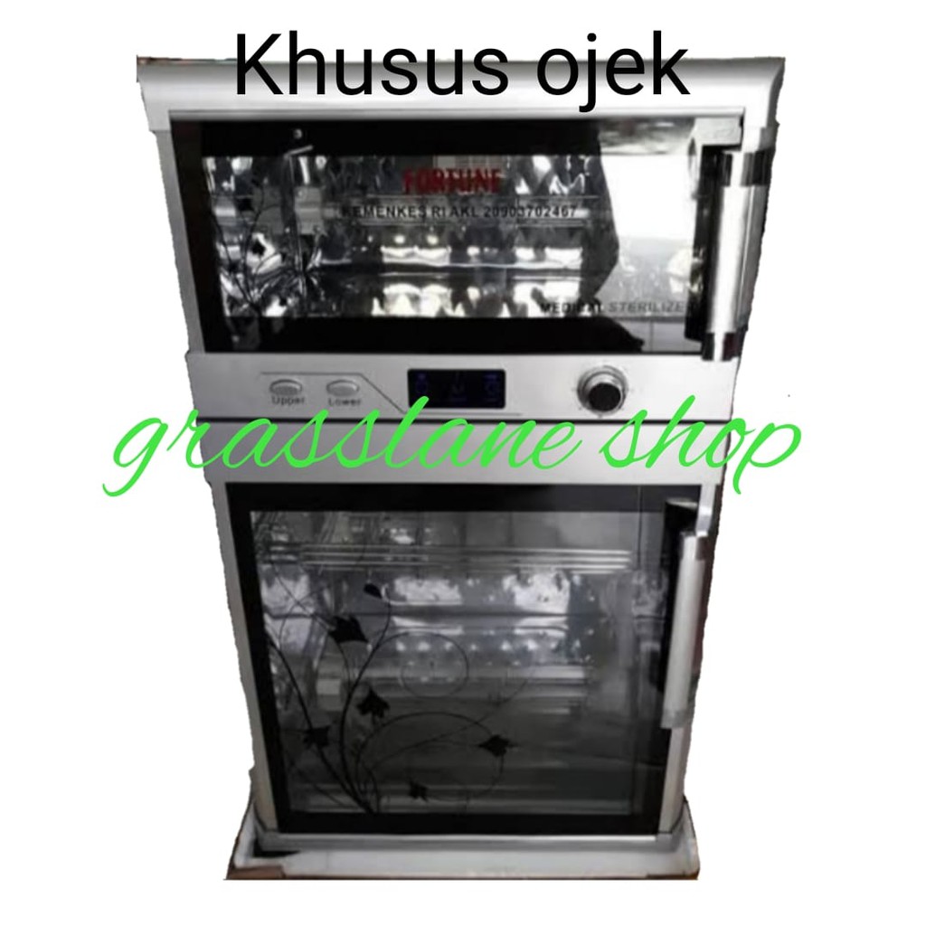 Dry Sterilizer Box Ozone dan Panas Sterilisator 2 Pintu Fortune Khusus Ojek